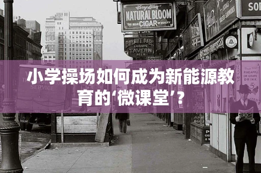 小学操场如何成为新能源教育的‘微课堂’？