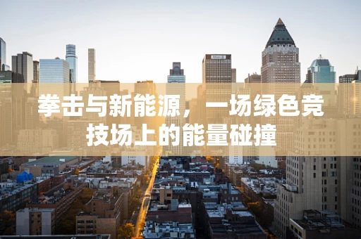 拳击与新能源，一场绿色竞技场上的能量碰撞