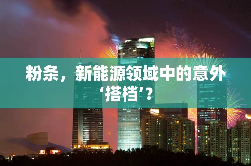 粉条，新能源领域中的意外‘搭档’？