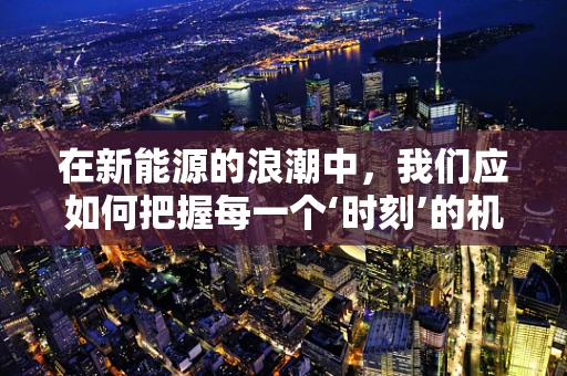 在新能源的浪潮中，我们应如何把握每一个‘时刻’的机遇？