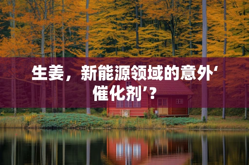 生姜，新能源领域的意外‘催化剂’？