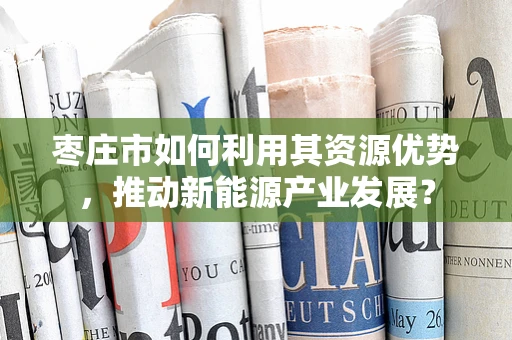 枣庄市如何利用其资源优势，推动新能源产业发展？