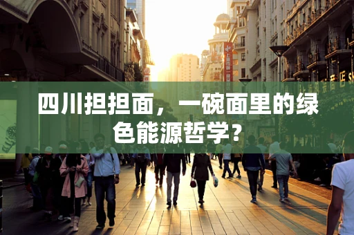 四川担担面，一碗面里的绿色能源哲学？