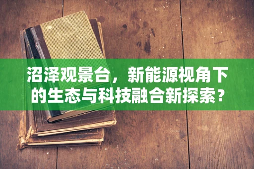 沼泽观景台，新能源视角下的生态与科技融合新探索？