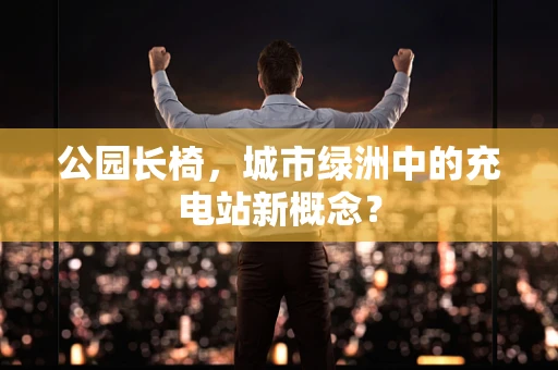 公园长椅，城市绿洲中的充电站新概念？