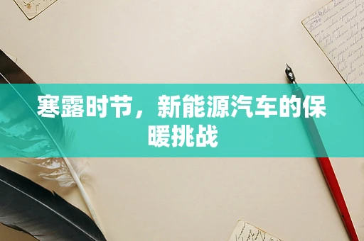 寒露时节，新能源汽车的保暖挑战
