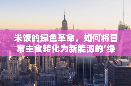 米饭的绿色革命，如何将日常主食转化为新能源的‘绿色’桥梁？