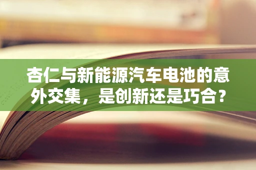 杏仁与新能源汽车电池的意外交集，是创新还是巧合？