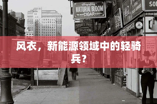风衣，新能源领域中的轻骑兵？