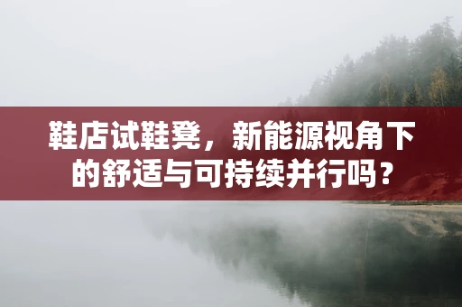 鞋店试鞋凳，新能源视角下的舒适与可持续并行吗？