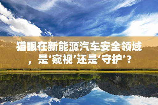 猫眼在新能源汽车安全领域，是‘窥视’还是‘守护’？