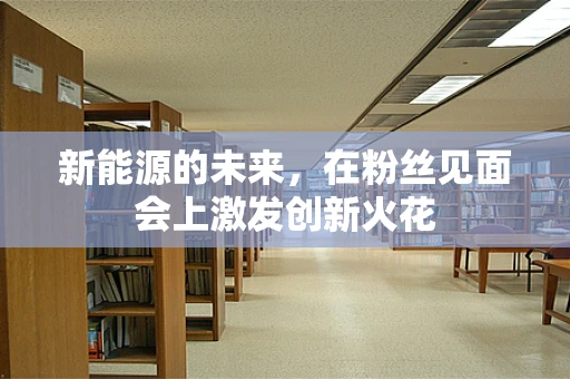 新能源的未来，在粉丝见面会上激发创新火花