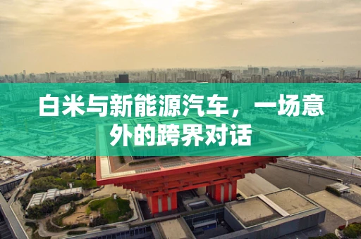 白米与新能源汽车，一场意外的跨界对话