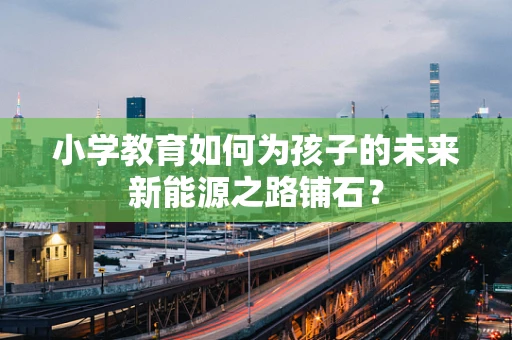 小学教育如何为孩子的未来新能源之路铺石？