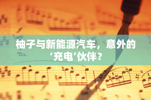 柚子与新能源汽车，意外的‘充电’伙伴？