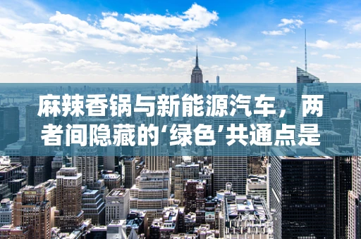 麻辣香锅与新能源汽车，两者间隐藏的‘绿色’共通点是什么？