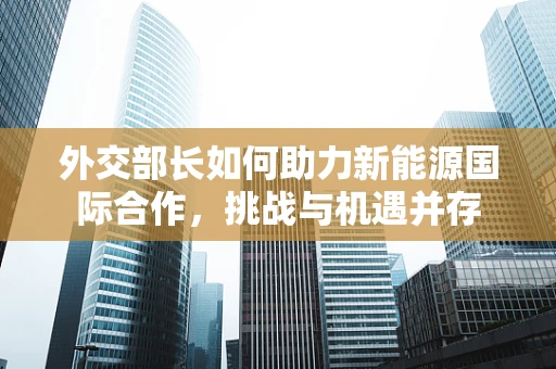 外交部长如何助力新能源国际合作，挑战与机遇并存