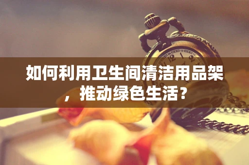 如何利用卫生间清洁用品架，推动绿色生活？