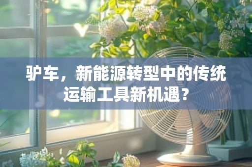 驴车，新能源转型中的传统运输工具新机遇？