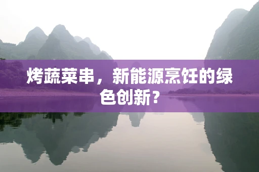 烤蔬菜串，新能源烹饪的绿色创新？