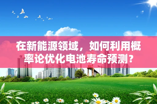 在新能源领域，如何利用概率论优化电池寿命预测？