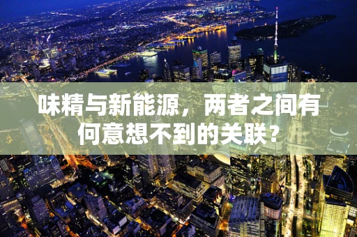 味精与新能源，两者之间有何意想不到的关联？