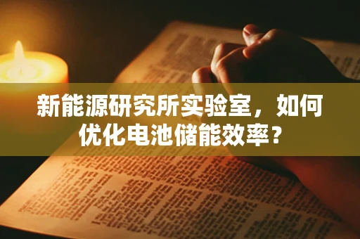 新能源研究所实验室，如何优化电池储能效率？