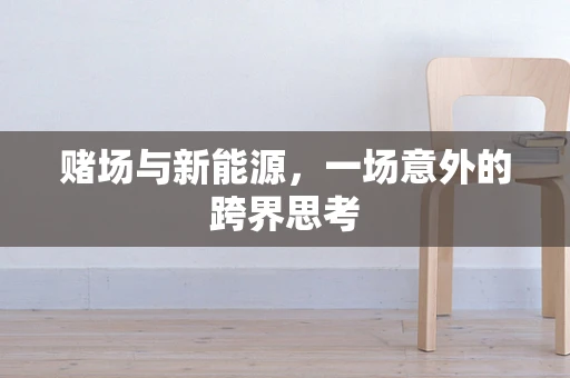 赌场与新能源，一场意外的跨界思考