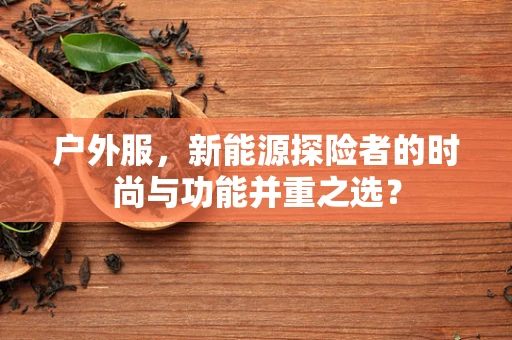 户外服，新能源探险者的时尚与功能并重之选？