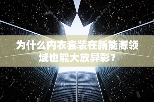为什么内衣套装在新能源领域也能大放异彩？