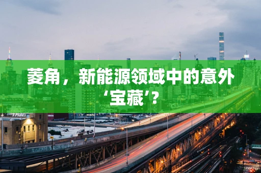 菱角，新能源领域中的意外‘宝藏’？