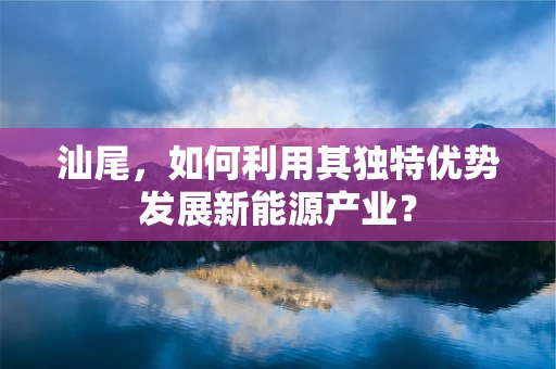 汕尾，如何利用其独特优势发展新能源产业？