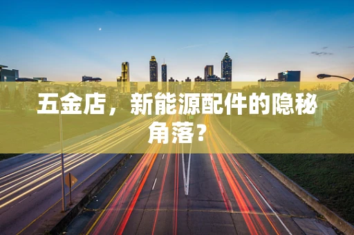五金店，新能源配件的隐秘角落？