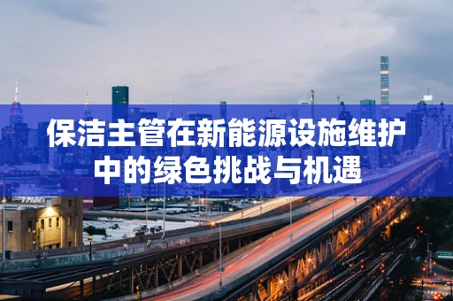 保洁主管在新能源设施维护中的绿色挑战与机遇