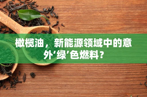 橄榄油，新能源领域中的意外‘绿’色燃料？