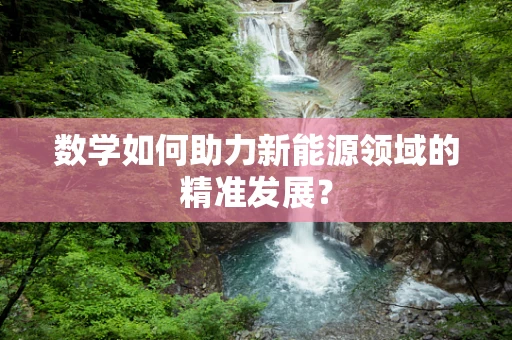 数学如何助力新能源领域的精准发展？