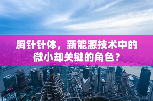 胸针针体，新能源技术中的微小却关键的角色？