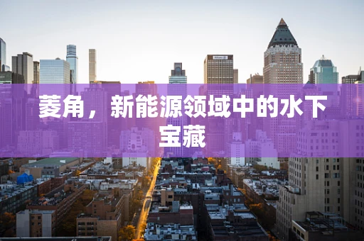菱角，新能源领域中的水下宝藏