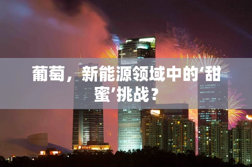 葡萄，新能源领域中的‘甜蜜’挑战？