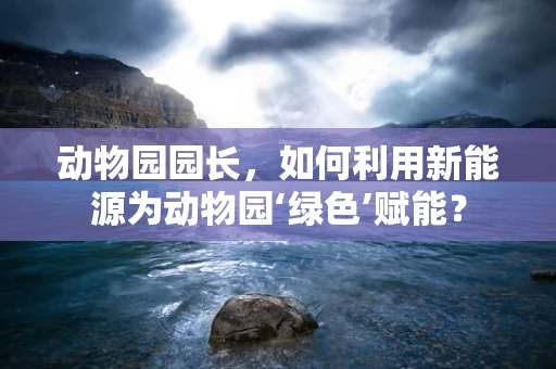 动物园园长，如何利用新能源为动物园‘绿色’赋能？
