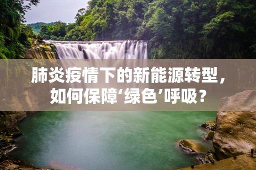 肺炎疫情下的新能源转型，如何保障‘绿色’呼吸？