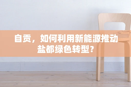 自贡，如何利用新能源推动盐都绿色转型？