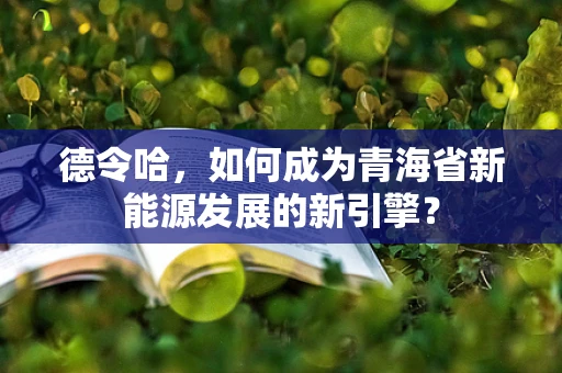 德令哈，如何成为青海省新能源发展的新引擎？