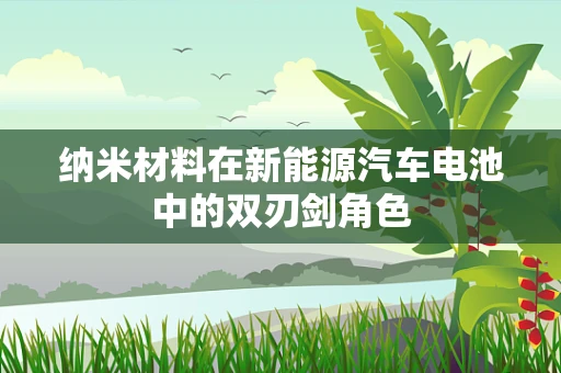 纳米材料在新能源汽车电池中的双刃剑角色