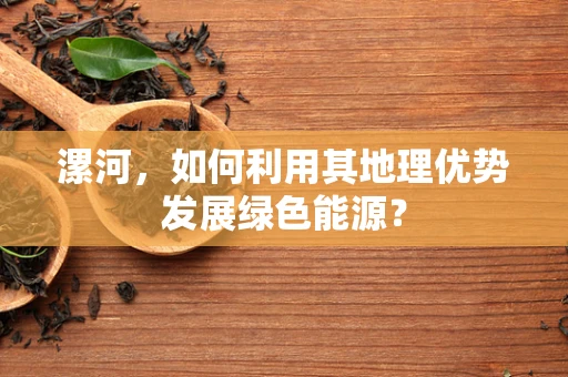 漯河，如何利用其地理优势发展绿色能源？