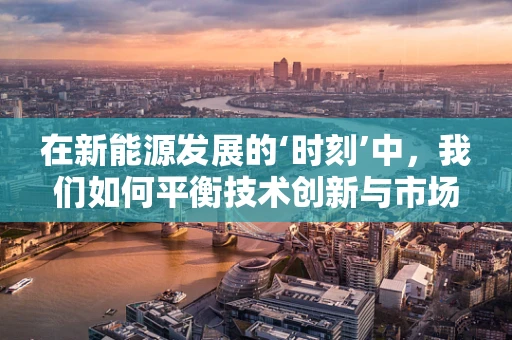 在新能源发展的‘时刻’中，我们如何平衡技术创新与市场应用？