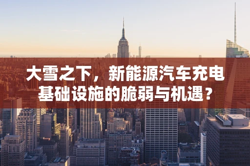大雪之下，新能源汽车充电基础设施的脆弱与机遇？