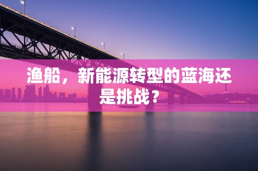 渔船，新能源转型的蓝海还是挑战？