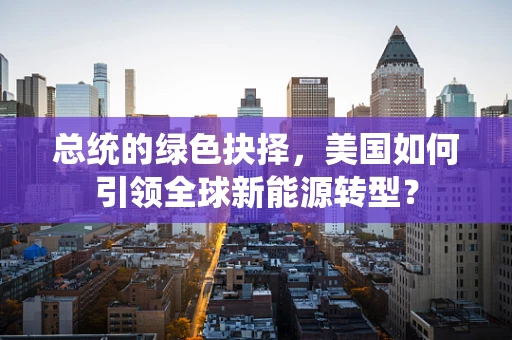 总统的绿色抉择，美国如何引领全球新能源转型？