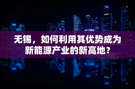 无锡，如何利用其优势成为新能源产业的新高地？